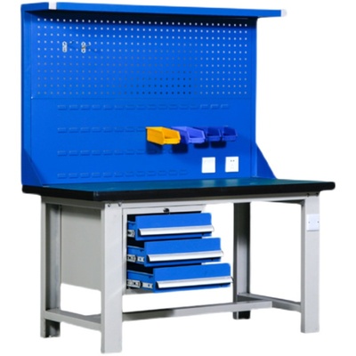 单桌带挂板静电桌